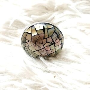 Mosaic‎ round ring costume jewelry adjustable size band